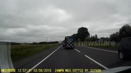 Van Driver doing a dangerous overtake.