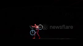 Viral Led Suit with BMX Bike