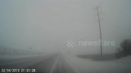 I-94 Driving During Blizzard