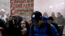 Students march against Tories' Education bill in London