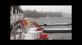Early Snowstorm on Lake