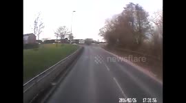 Playing chicken with a 44t lorry (STRONG LANGUAGE)