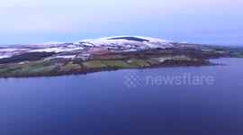 Newsflare Edit - Snow-covered mountains in Northern Ireland