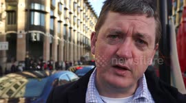 Noise Uber drivers stage protest through central London