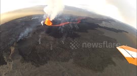 Amazing footage from the Holuhraun eruption in Iceland 2014