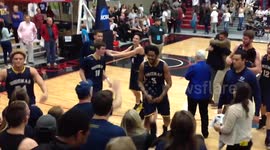 Whitman Team Celebrates Victory With Fans