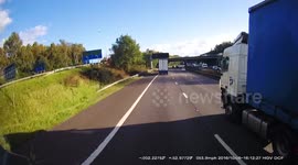 Van driver pushes his way in