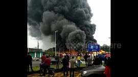 Major fire in recycling centre in southern China