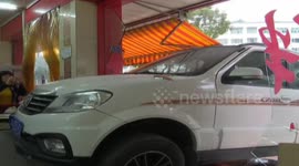 Car smashes into breakfast restaurant injuring two