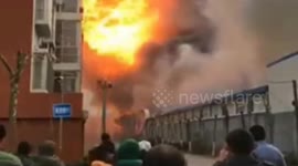 Chemical warehouse explosion in northern China