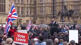 Brexit Rally outside Parliament - We should respect votes