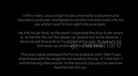 Drunk Runs Into Car