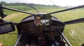 Light aircraft crash landing