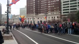 Philadelphia Thanksgiving Day Parade on the Ben Franklin Parkway