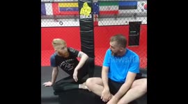 Gone in 60 Seconds - ex-UFC star submits curious journalist