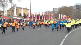 2016 Philadelphia Thanksgiving Day Parade on the Ben Franklin Parkway.