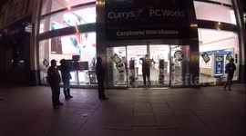 Early shoppers on Oxford Street for Black Friday