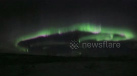 This video in realtime of an aurora in Alaska is enchanting