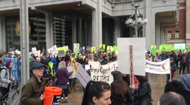 'Stand With Standing Rock' Rally in Philadelphia in Thomas Paine Plaza