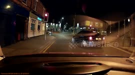 Idiot speeds out of control and nearly hits me, waiting for the lights!
