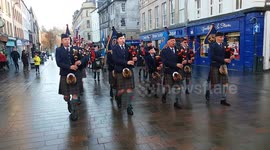 Perth’s St Andrew’s Day Scottish Festival parade through the City