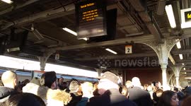 Huge crowds at Hackney Downs after signal failure