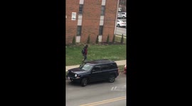 Man rides unicycle near Ohio State University during 'shooter lockdown'