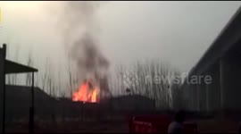 Thousands of people stranded at train station after factory explosion