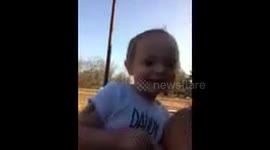 Little girl singing abc's