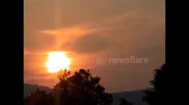 Wildfire Sunset Over South Mountain