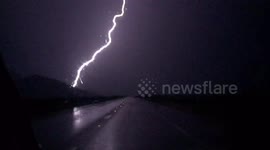 Lightning strikes the same place 9 times