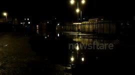 Boston bus station after storm surge