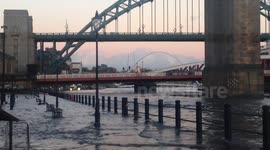Newcastle Quayside tyne flooding