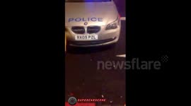 Police Crash Into £250k Ferrari in London