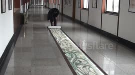 Chinese Jiangsu septuagenarian painted 46 meters