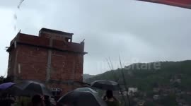 Brazil House Collapses (Longer version)