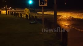 Galway storm surge salty car wash