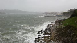 Storm high winds hit plymouth devon