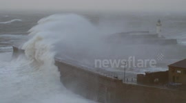 27th December (2013) Storm Batters Whitehaven Harbour
