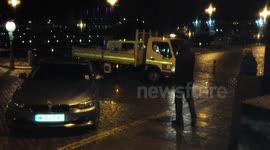 Sand bags arrive for shop owners plymouth