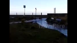 Waves Batter Rhyl