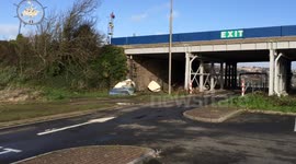 Damage Boat In Car Park