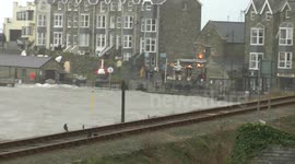 Barmouth Hit by UK Storm
