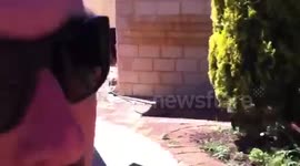 Frying an egg in Australian sun