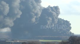 Tyre Fire - Sherburn In Elmet 16.01.2014