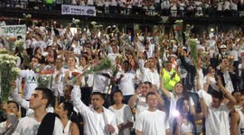 Thousands fill Medellin stadium to honour Chapecoense plane crash victims