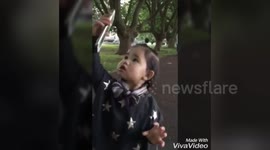 Newsflare Edit - 16 month old baby learn how to take selfie (part 2)