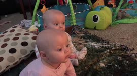 Toddlers encounter Harry Potter toy train for the first time and think it's amazing