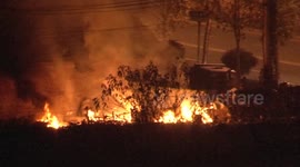 Construction site catches fire in southern China