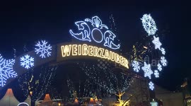 Christmas Market Jungfernstieg, Hamburg, Germany 2016   4K UHD